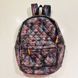 MZ Wallace Metro Backpack - Quilted Rare Color - Plum Tie Dye